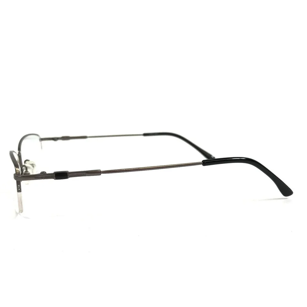 Flexure by Capri Eyeglasses Frames FX20 Gunmetal Half Rim Titanium 52-17-140